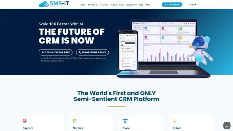 Homepage of SMS-iT