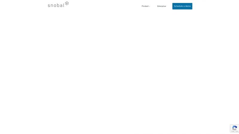 Homepage of Snobal Cloud