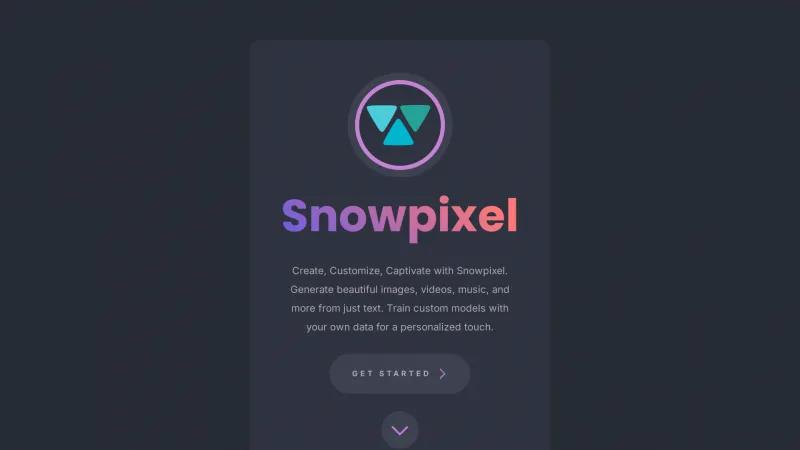 Homepage of Snowpixel