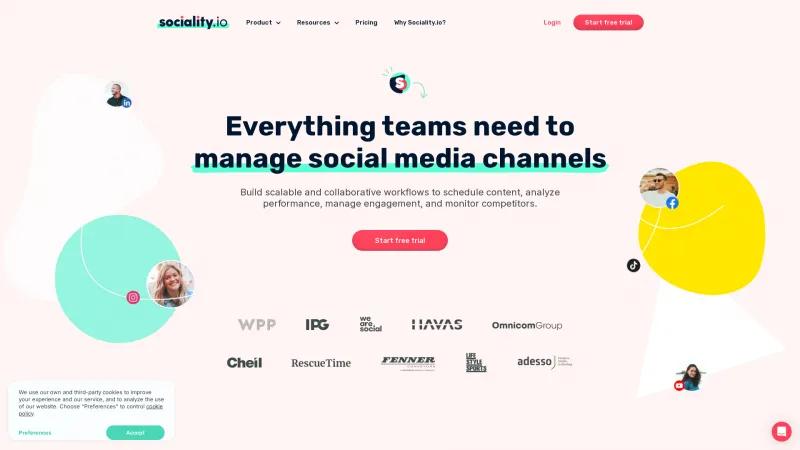 Homepage of Sociality.io