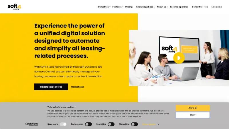 Homepage of Soft4Leasing