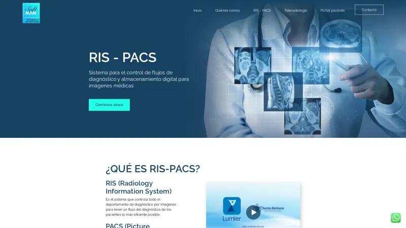 Homepage of Lumier Digital RIS-PACS