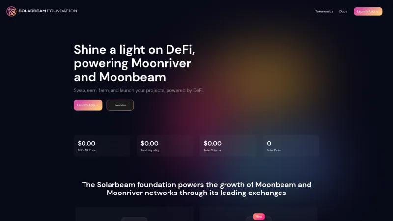 Homepage of Solarbeam