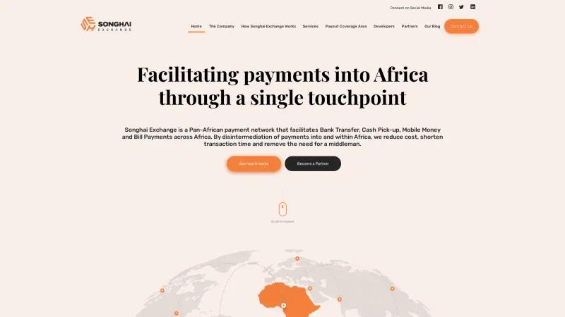 Homepage of Songhai Exchange