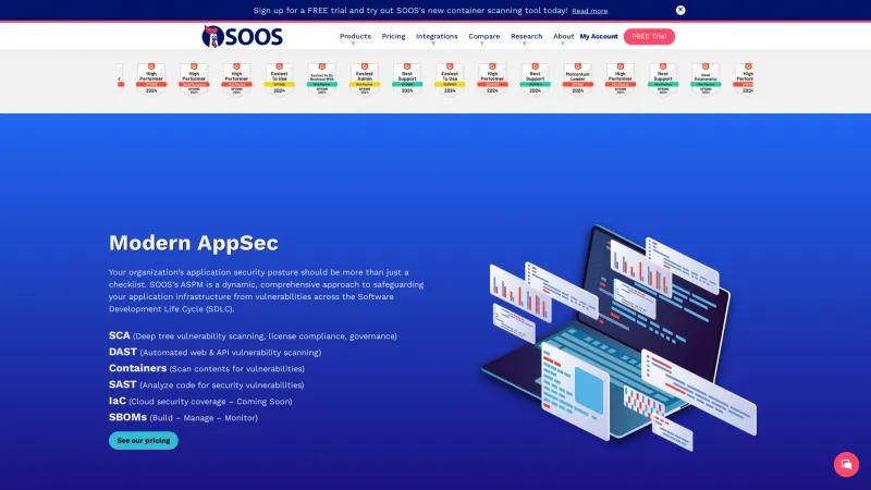 Homepage of SOOS