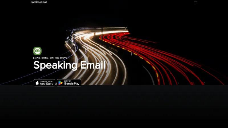 Homepage of Speaking Email