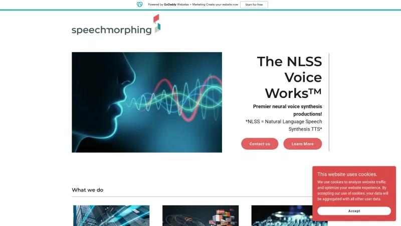 Homepage of Speechmorphing