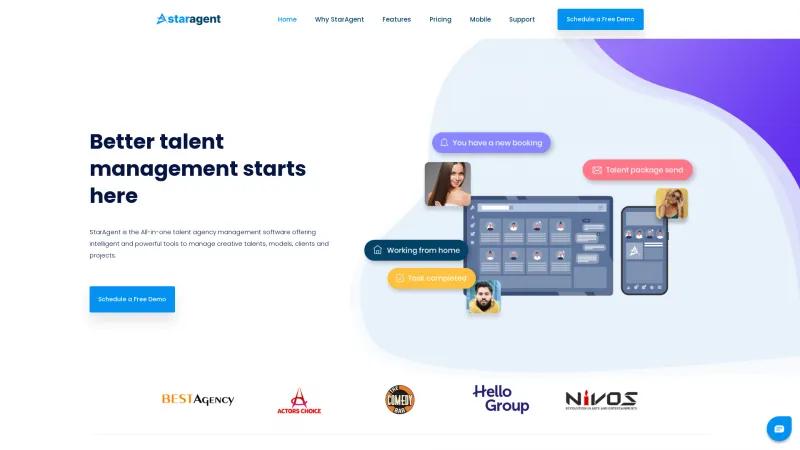 Homepage of StarAgent