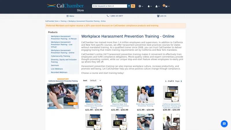 Homepage of CalChamber