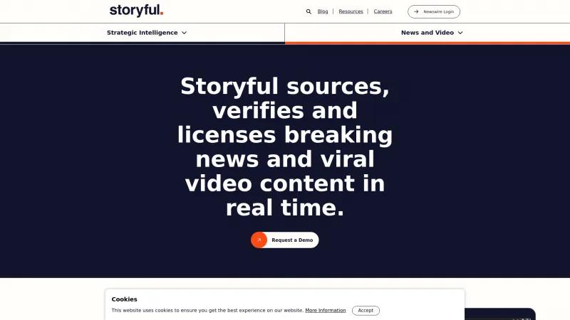 Homepage of Storyful