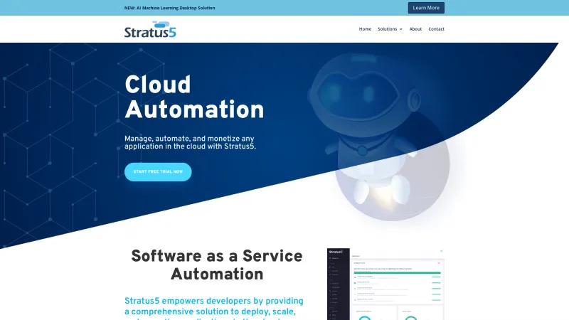 Homepage of Stratus5