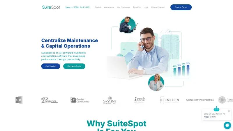 Homepage of SuiteSpot