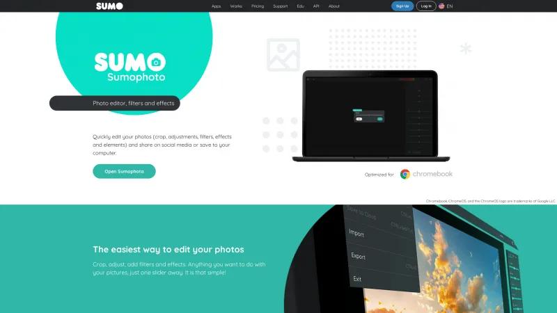 Homepage of Sumophoto