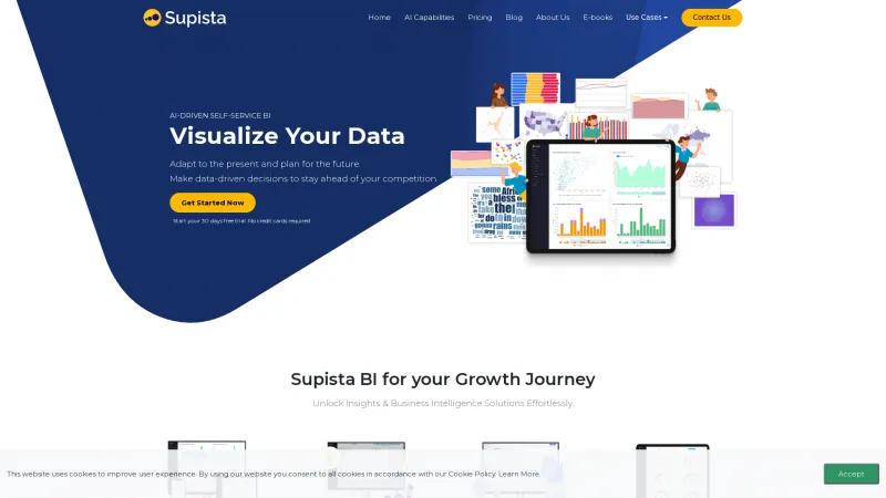 Homepage of Supista