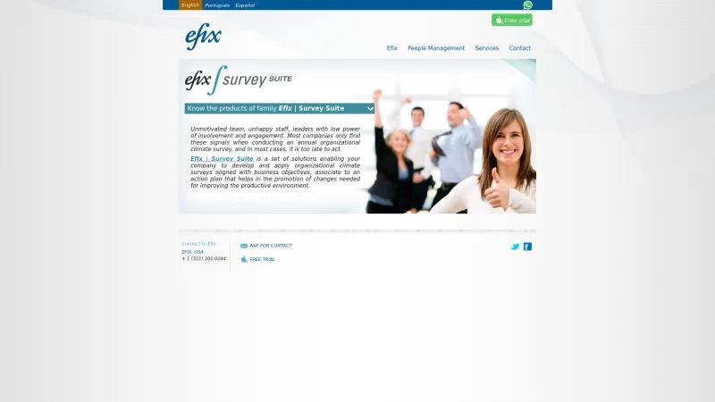 Homepage of Efix | Survey Suite