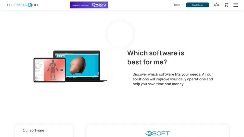 Homepage of 3DsizeME