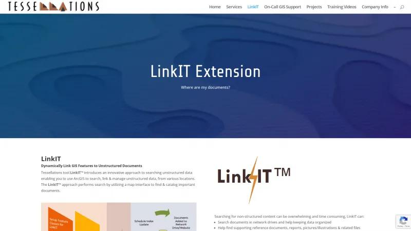 Homepage of LinkIT