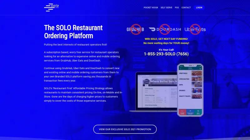 Homepage of Solo Series