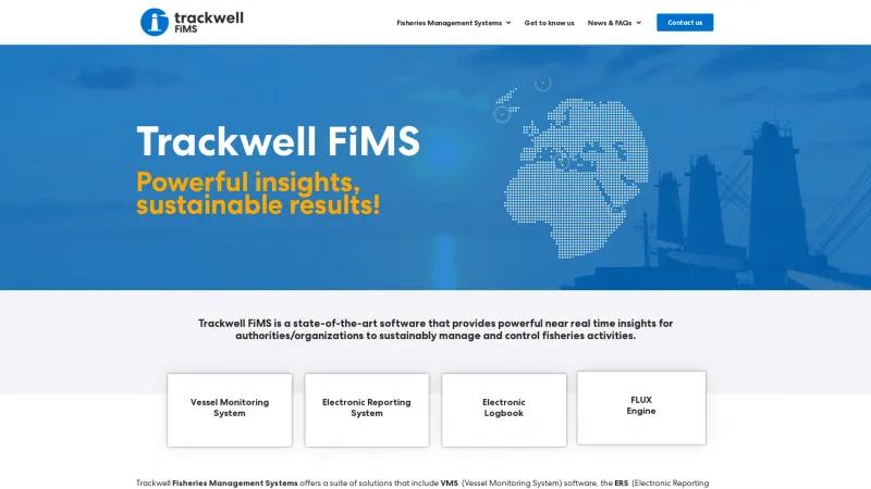 Homepage of Trackwell FiMS