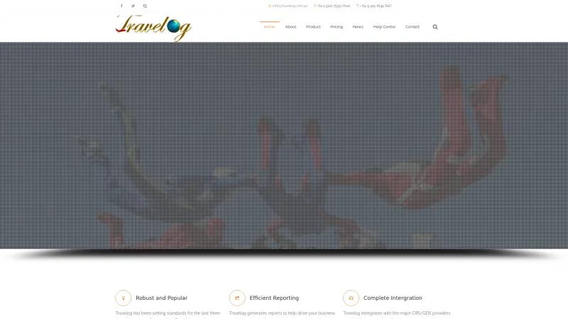 Homepage of Travelog