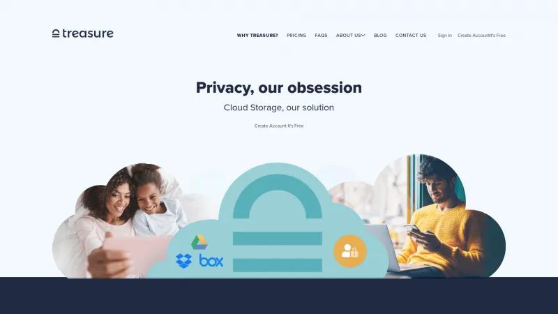 Homepage of Treasure