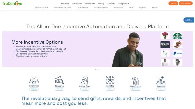 Homepage of TruCentive