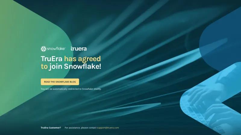 Homepage of TruEra