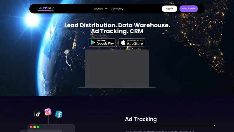 Homepage of Tru Power Data