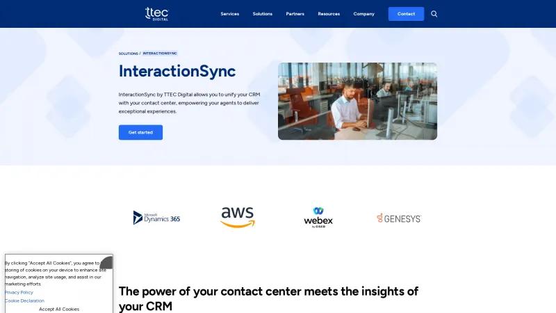 Homepage of InteractionSync