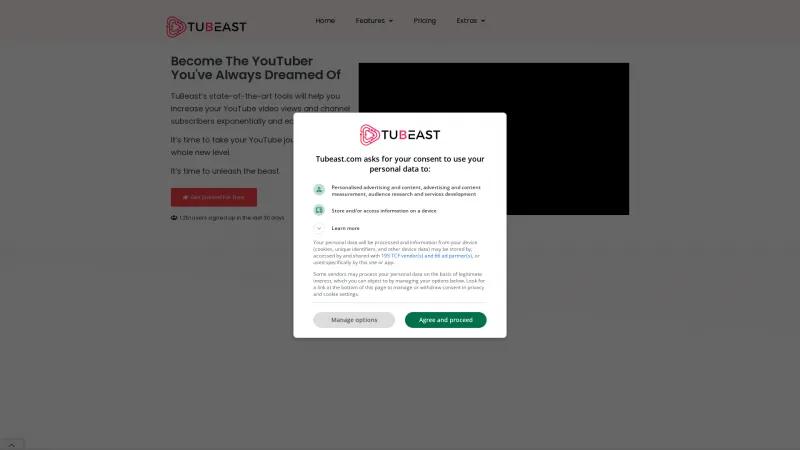 Homepage of TuBeast