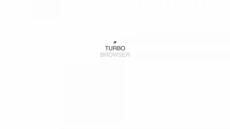 Homepage of Turbo Browser