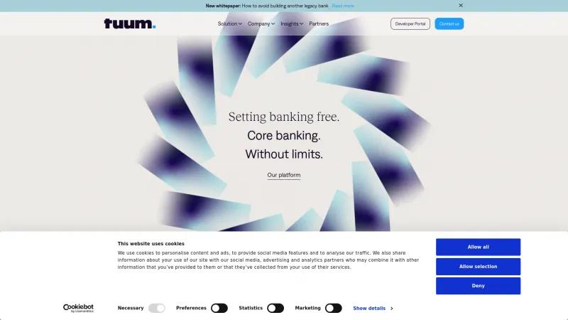 Homepage of Tuum