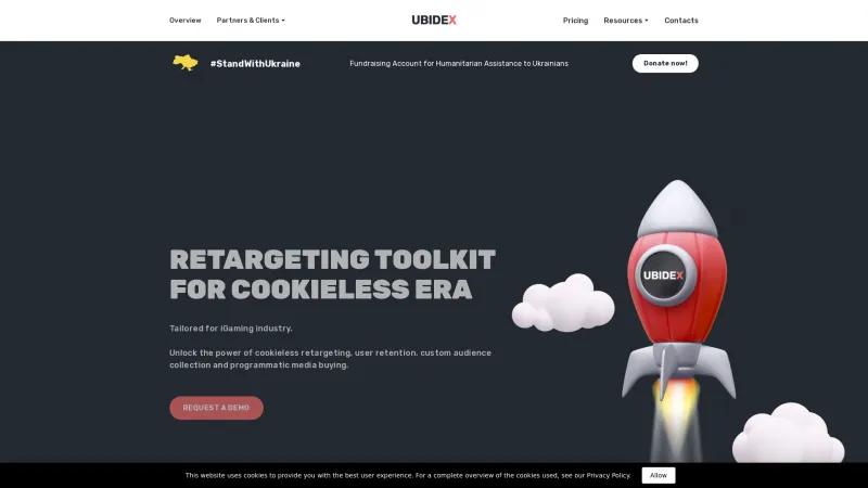 Homepage of UBIDEX