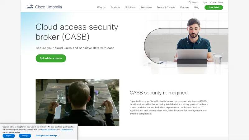 Homepage of Cisco Cloudlock