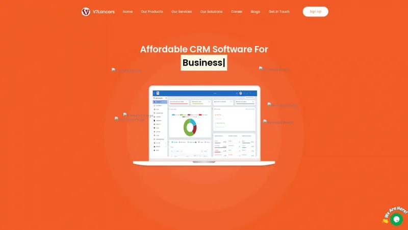 Homepage of EezyCRM