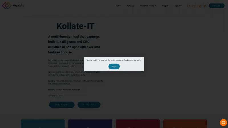 Homepage of Kollate-it