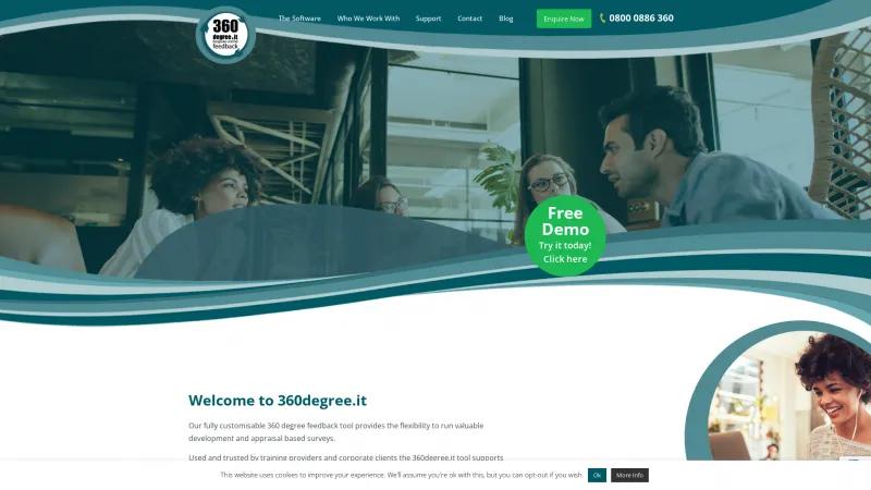 Homepage of 360 Degree IT