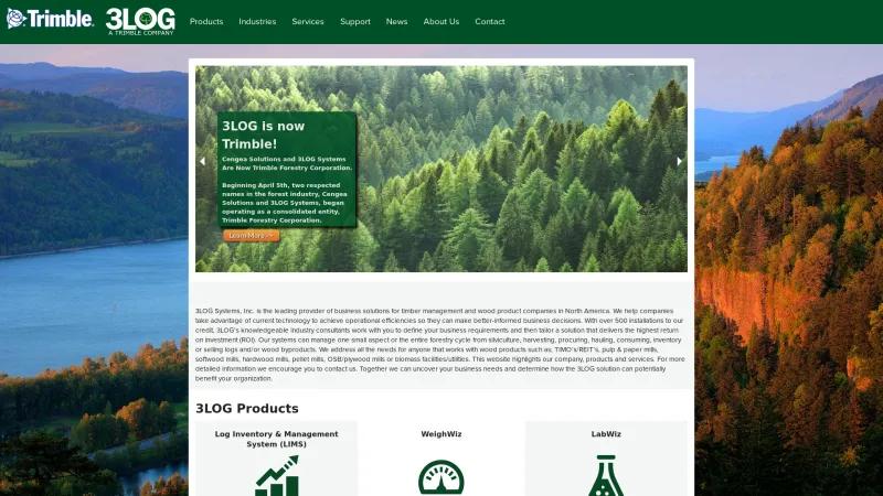 Homepage of 3LOG Systems