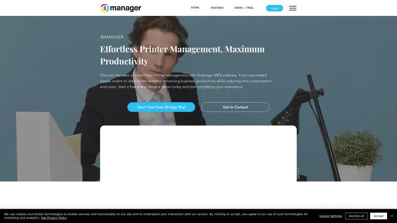 Homepage of 3manager