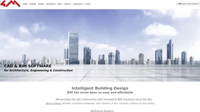 Homepage of 4MCAD