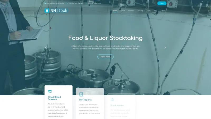 Homepage of InnStock