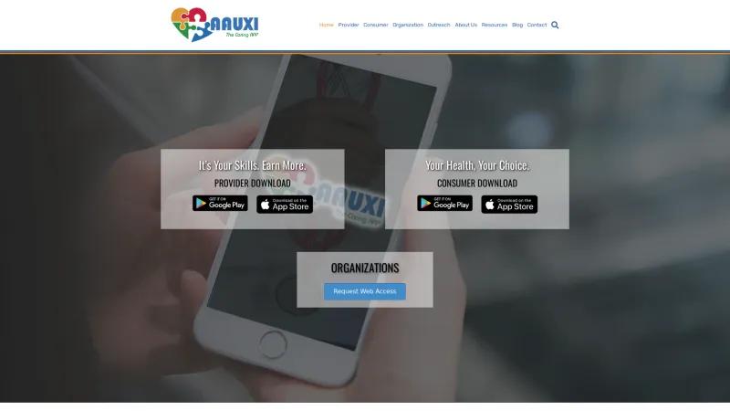 Homepage of AAUXI