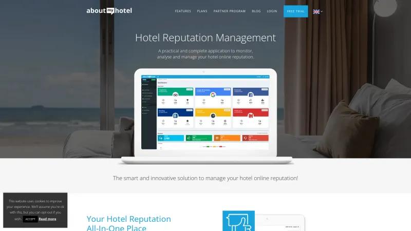 Homepage of AboutMyHotel