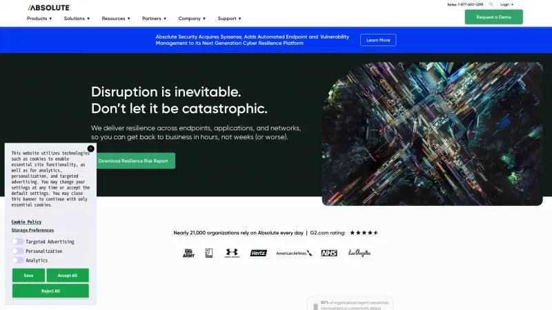 Homepage of Absolute