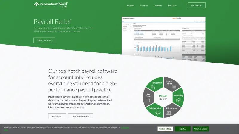 Homepage of Payroll Relief