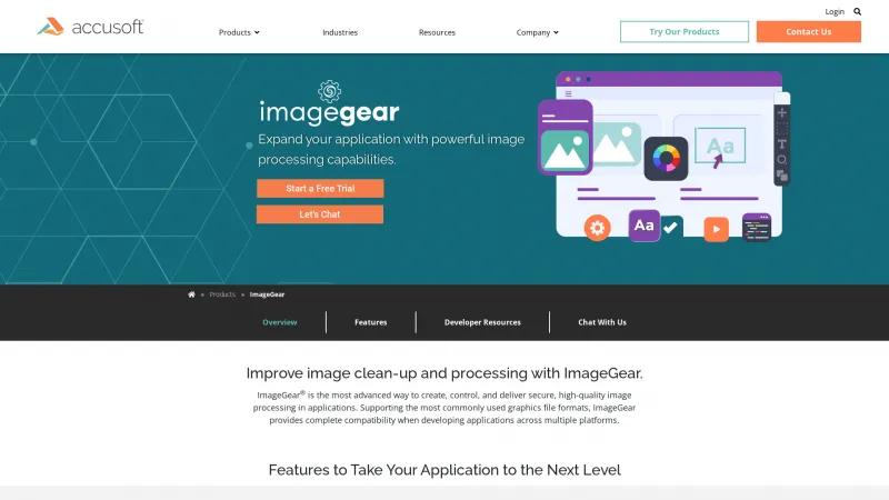 Homepage of ImageGear