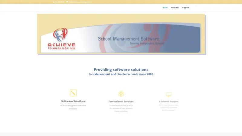 Homepage of Achieve Technology