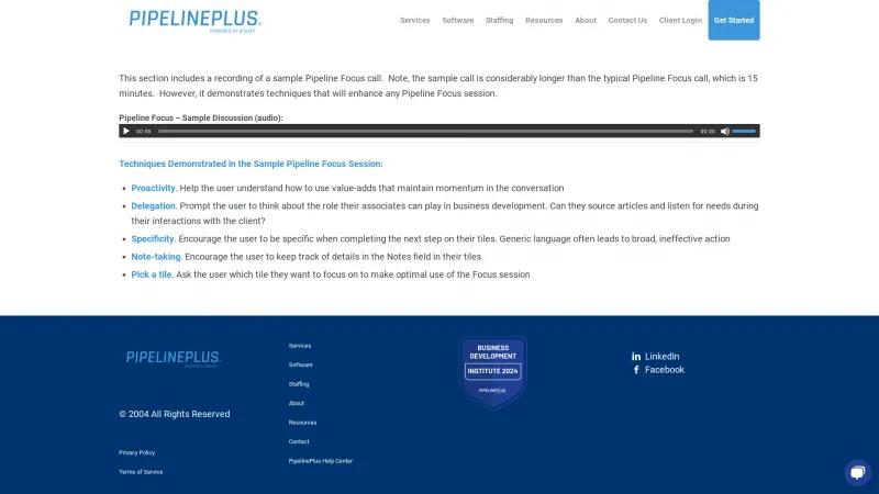 Homepage of PIPELINE