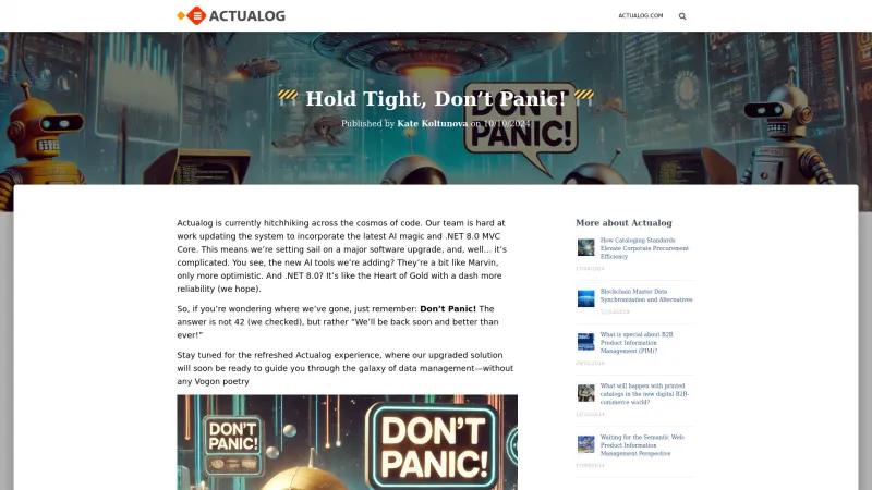 Homepage of Actualog