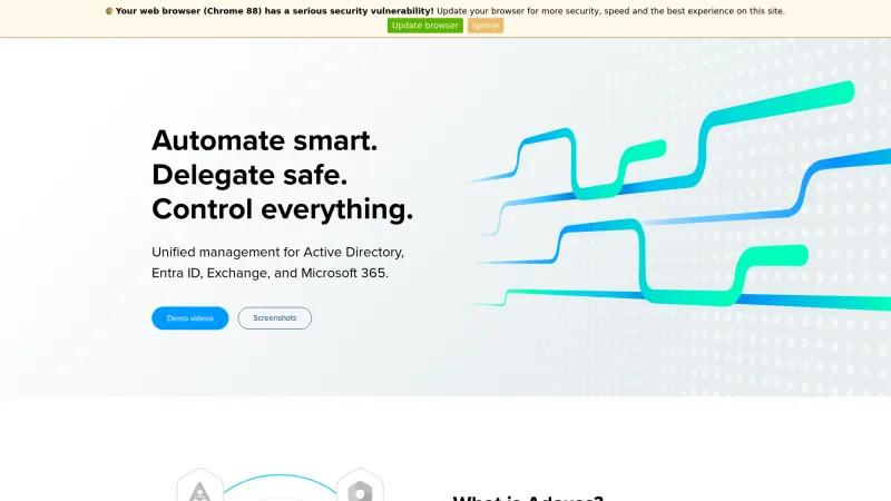 Homepage of Adaxes